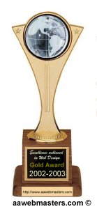 AAWebmasters.com Gold Award