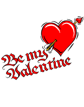 Free Printable "Be My Valentine"  Greeting Cards Template