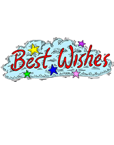 Free Printable "Best Wishes"  Greeting Cards Template