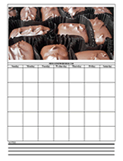 chocolate printable calendar templates
