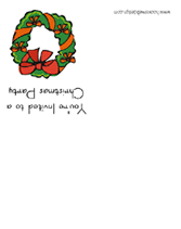 Free Christmas Party  Invitation Template