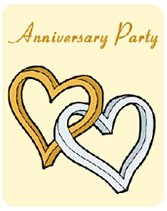 Anniversary Party  Free Printable Invitations Templates