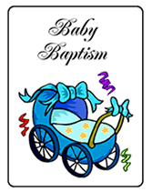 Printable Baby Boy Baptism Invitations