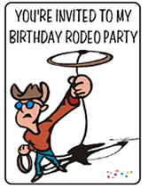 Birthday Rodeo Party invitations