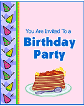 birthday party invitations at walmart
 on Free birthday invitation template