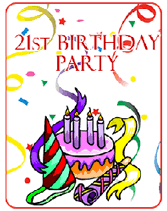 Free Birthday Party Invitations on 21st Birthday Party Invitations   The Front Of The Birthday Party