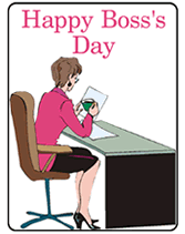 free printable happy boss's day greeting card party