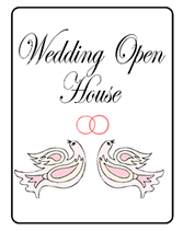 Blank Wedding Open House Invitation
