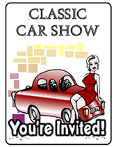 free classic car show invitations