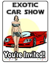 free exotic car show invitations