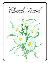 church social printable party invitations