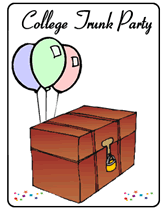 Free Printable College Trunk Party Invitations