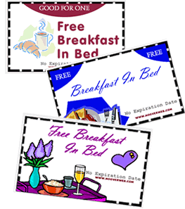 printable breakfast in bed coupon
