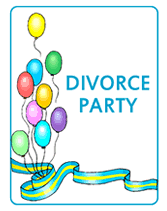 blank printable divorce party invitations