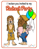 printable redneck party invitations