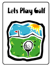lets play golf  invitation