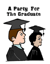 Free Printable Graduation Invitation cap gown