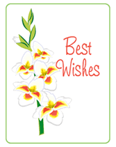 free best wishes greeting card to pritn