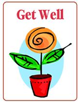 plant get well greeting card printable