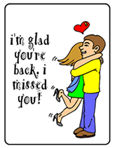 I'm glad you're back printable greeting card