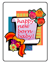 happy new born baby greeting cards
