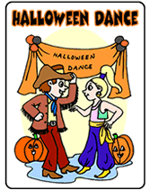 Halloween Dance party invitations