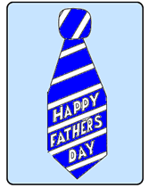 printable fathers day greeting with tie