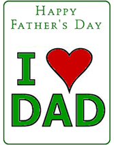 printable fathers day love dad greeting cards