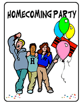 Printable Teen Homecoming Party Invites