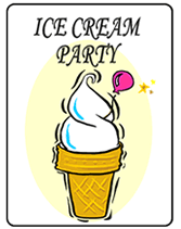 printable ice cream party invitation