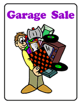 printable garage sale  invitations