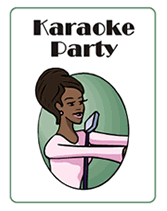 basic karaoke party invitations