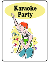 blank karaoke party invitations