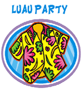 Free Luau Party Invitation