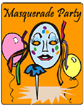 printable Masquerade party invites