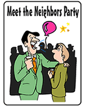 Meet The Neighbors Party Invitations