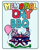 printable memorial day party bbq invitations