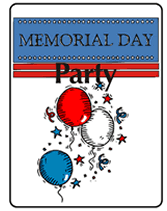 printable memorial day party invitations