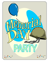 free memorial day party invitations