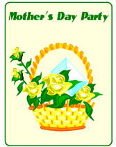 mothers day party invitations