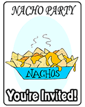 free printable nacho party invitations
