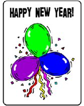 Happy New Year Free Printable Greeting Cards Template