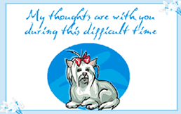 dog printable sympathy card