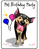 dog birthday party  invitations
