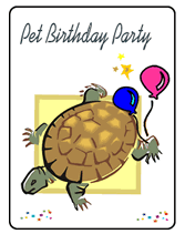 turtle birthday party  invitations