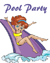 Pool Birthday Party on Free Printable Pool Party Invitations For Girls