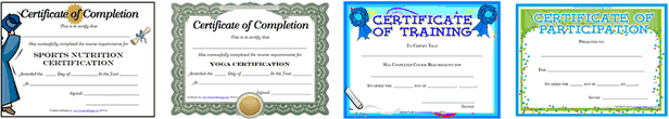 free printable business certificates