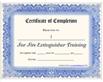 printable fire extinguisher training course