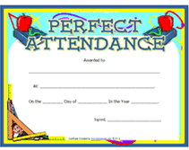 award perfect attendance