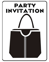 Little Black Bag Purse Party Invitation Template